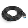 Techly SuperSpeed USB3.0 aktívny predlžovací kábel 5m čierny ICUR3050