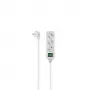 Hama 00223001 predlžovací kábel 1,4 m 3 AC výstupy interiér biely