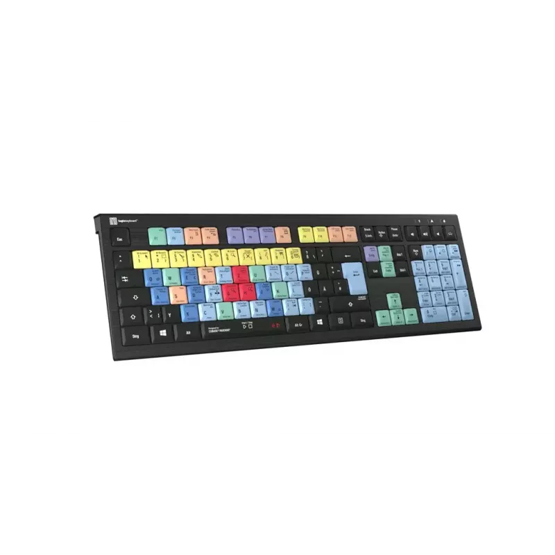 Klávesnica Logickeyboard LKB-CBASE-A2PC-DE univerzálna USB QWERTZ nemecká čierna