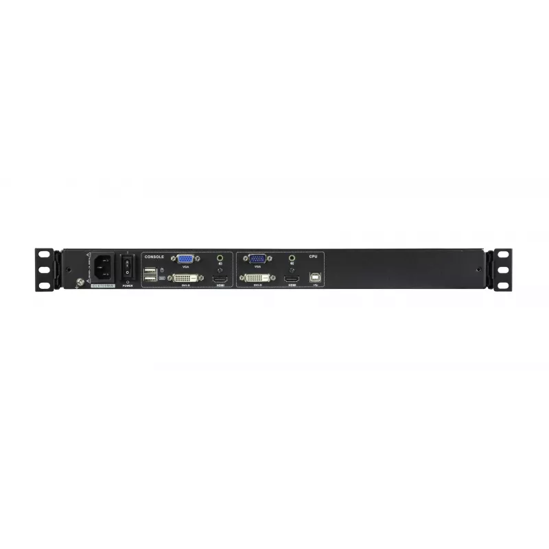 ATEN CL1000N CH 19-palcová LCD konzola s jednou lištou, 1U, švajčiarske rozloženie, PS/2/USB