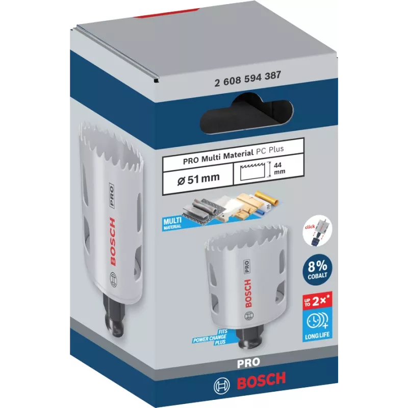 Bosch PRO Multi Material PC Plus 44/51 mm jednodierová korunová vŕtačka