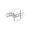 Techly ICA-PLB 344LTY TV nástenný držiak 177,8 cm (70 palcov) čierny