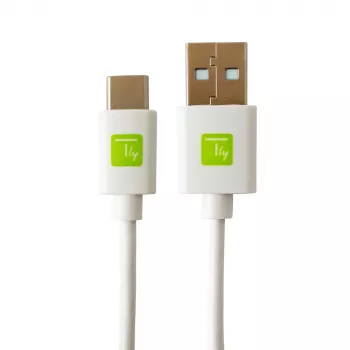 Techly ICOC MUSB20-CMAM10TW USB kábel USB 2.0 1 m USB A USB C biely