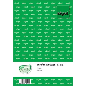 Obchodný formulár Sigel TN515 A5 50 listov biely