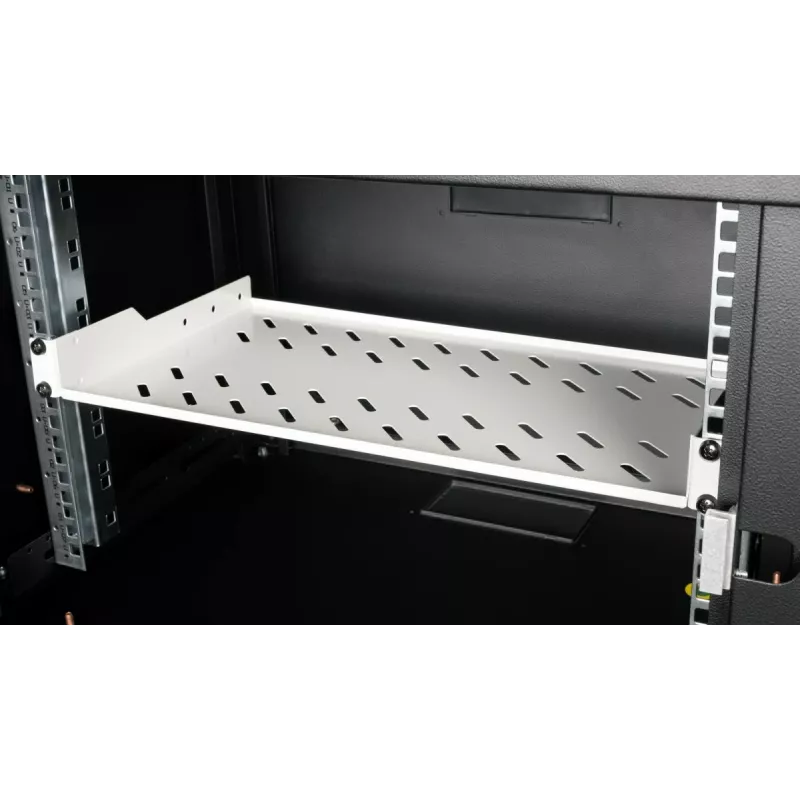 Racková polica Equip Fixed Shelf 19' 1U 400MM sivá