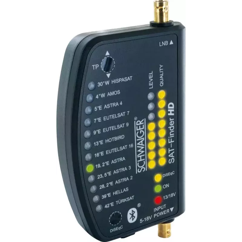 Satelitný vyhľadávač Schwaiger SF9003BTAKKU 950-2150 MHz plast