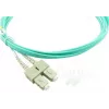 BlueOptics LC-SC multimódový OM3 duplexný optický patch kábel, LC-UPC/SC-UPC, 2 m, béžový (kompatibilný s Corning 055702K512000002M)