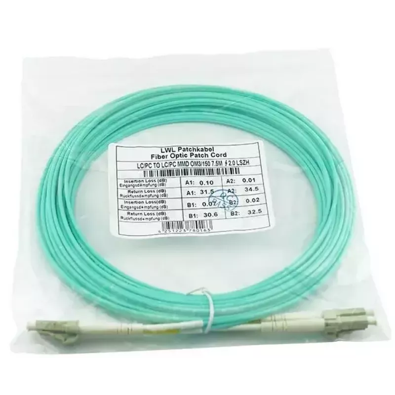 BlueOptics X66250-5-BO InfiniBand optický kábel 5 m LC aqua