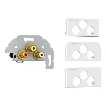 Zásuvka 3 x RCA Kindermann 7456000530