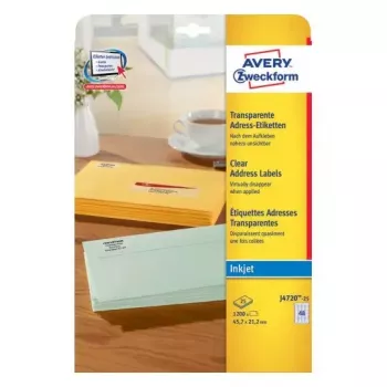Samolepiace etikety Avery J4720-25 zaoblený obdĺžnik