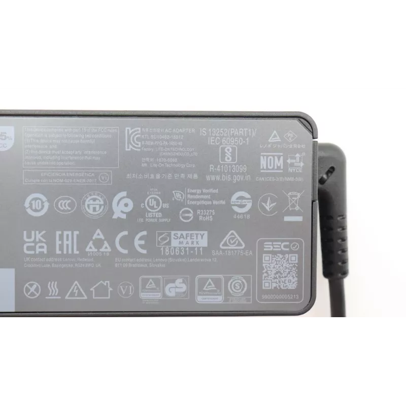 Lenovo 5A10W86252 napájací zdroj interiérový 65 W čierny
