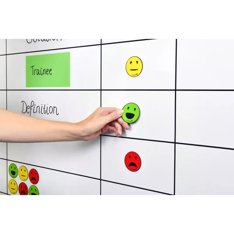 Magnet na tabuľu Legamaster magnetický symbol emotikon sortiment 50 mm 6 ks