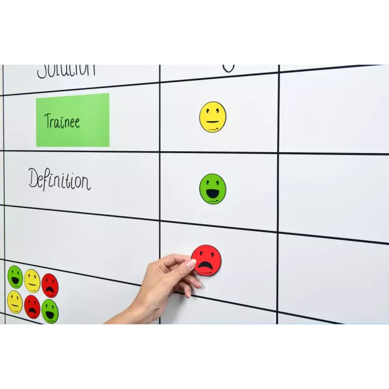 Magnet na tabuľu Legamaster magnetický symbol emotikon sortiment 50 mm 6 ks