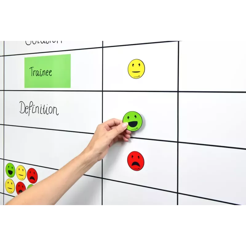 Magnet na tabuľu Legamaster magnetický symbol emotikon sortiment 50 mm 6 ks
