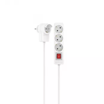 Hama 00223081 rozbočovač napájania 1,4 m 3 AC výstupy interiér biely
