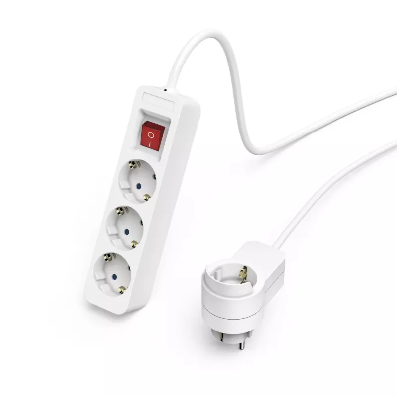 Hama 00223081 rozbočovač napájania 1,4 m 3 AC výstupy interiér biely