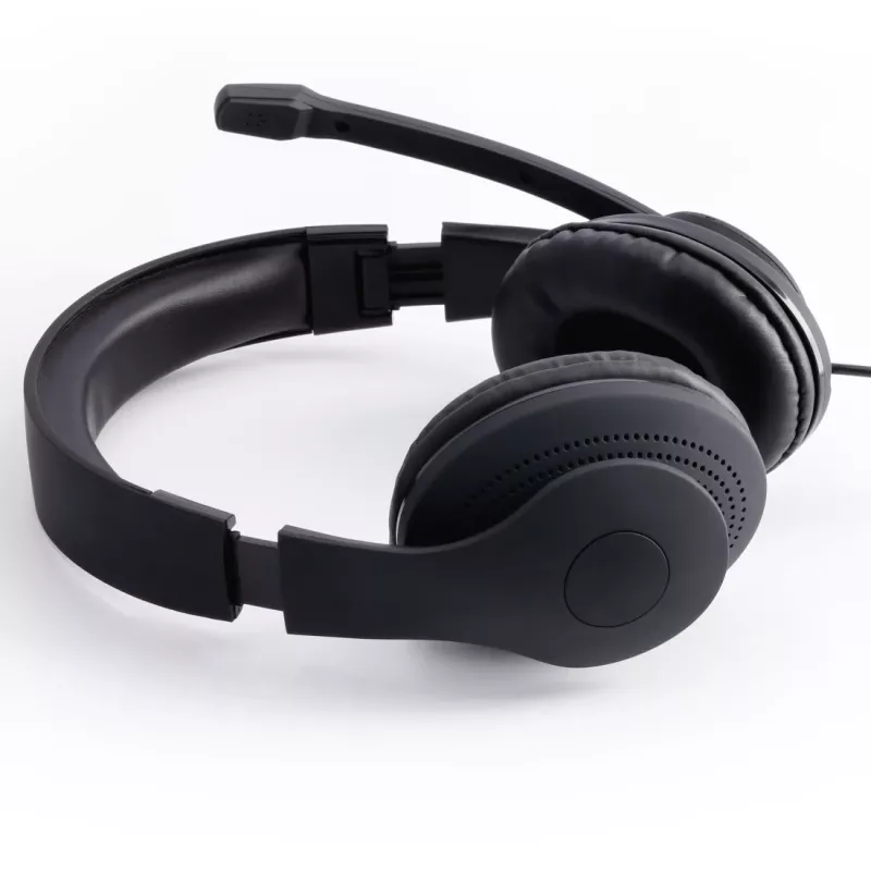 Hama HS-USB300 Headset PC Office, drôtový, USB, čierny