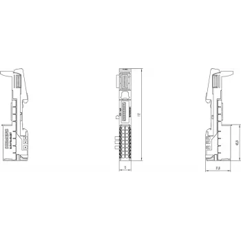 Elektrická svorka Siemens 6ES7193-6BP00-0BA1, viacfarebná, 49 g, 1 ks