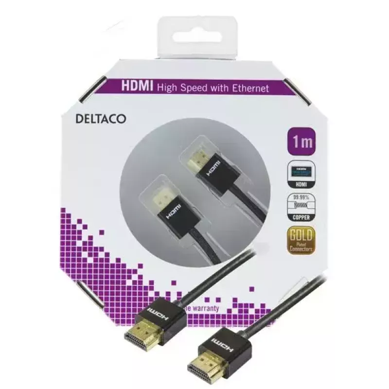 HDMI kábel Deltaco HDMI-1091 1 m
