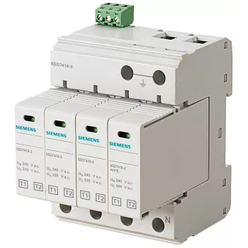 Siemens 5SD7414-3 Zvodič bleskového prúdu, T1/T2, 240/400 V