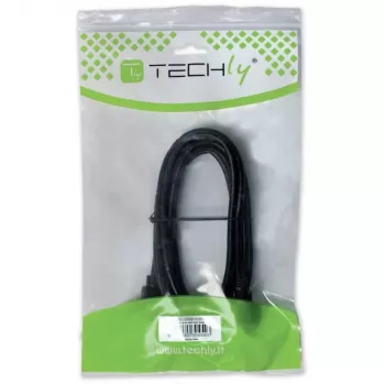Techly USB 2.0 kábel A-samec / B-samec zahnutý 3m ICOC U-AB-30-ANG