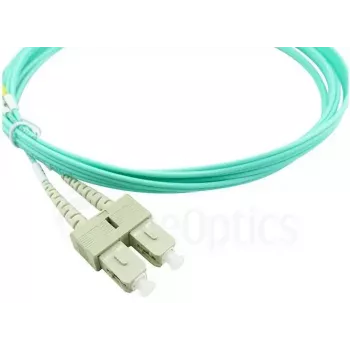 BlueOptics LC-SC multimódový OM3 duplexný optický patch kábel, LC-UPC/SC-UPC, 3 m, béžový (kompatibilný s Corning 055702T512000003M)