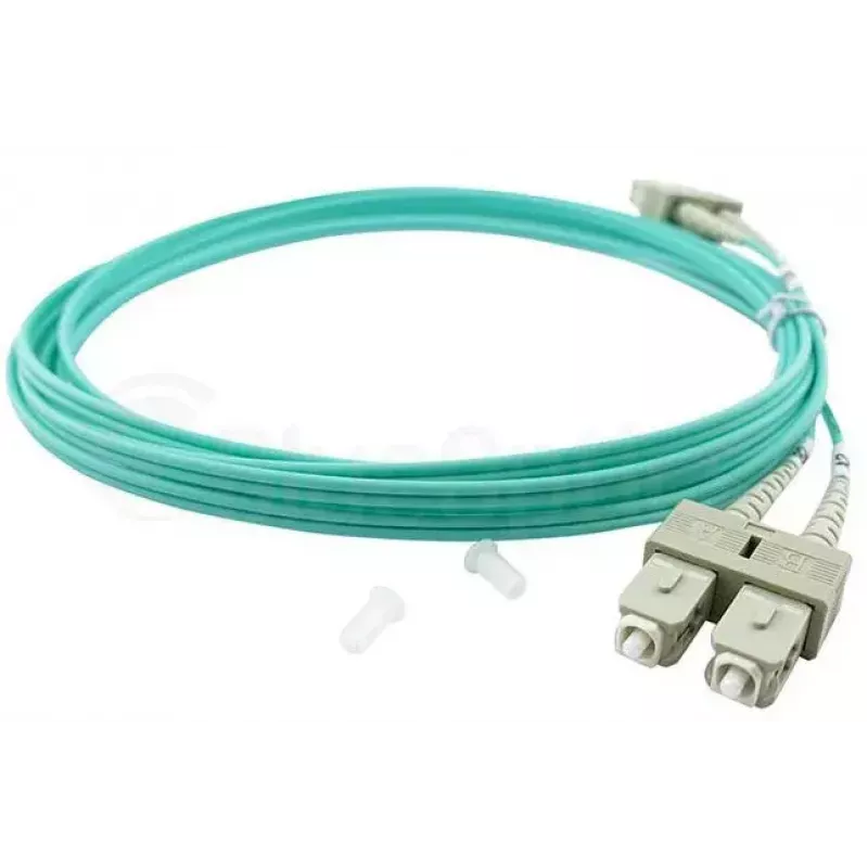 BlueOptics LC-SC multimódový OM3 duplexný optický patch kábel, LC-UPC/SC-UPC, 3 m, béžový (kompatibilný s Corning 055702T512000003M)