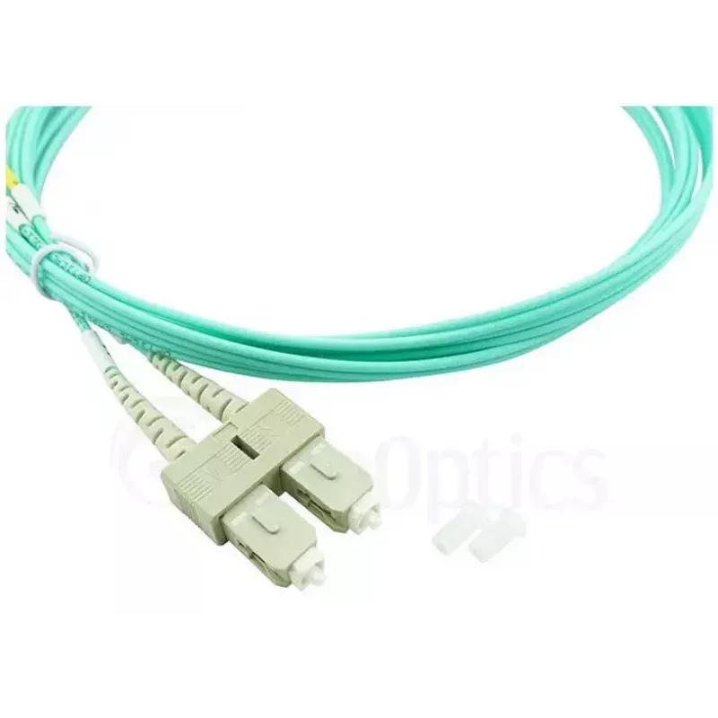 BlueOptics LC-SC multimódový OM3 duplexný optický patch kábel, LC-UPC/SC-UPC, 3 m, béžový (kompatibilný s Corning 055702T512000003M)