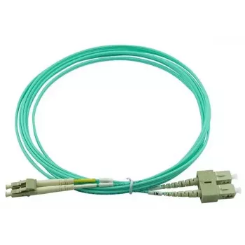 BlueOptics LC-SC multimódový OM3 duplexný optický patch kábel, LC-UPC/SC-UPC, 3 m, béžový (kompatibilný s Corning 055702T512000003M)