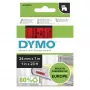 DYMO Authentic D1 etikety | 24 mm x 7 m rolka | čierna tlač na červenej | samolepiace etikety pre LabelManager tlačiareň etikiet