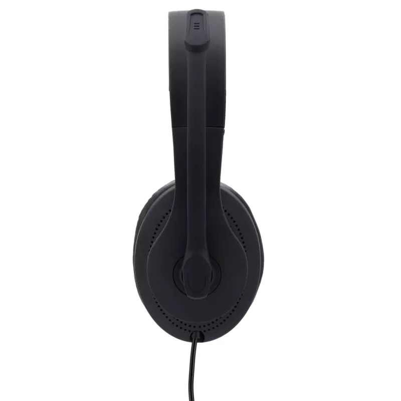Hama HS-P200 headset káblový s hlavovým mostom kancelária/call centrum čierny