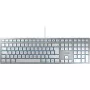 CHERRY KC 6000 slim FOR MAC klávesnica kancelária USB QWERTY US English strieborná