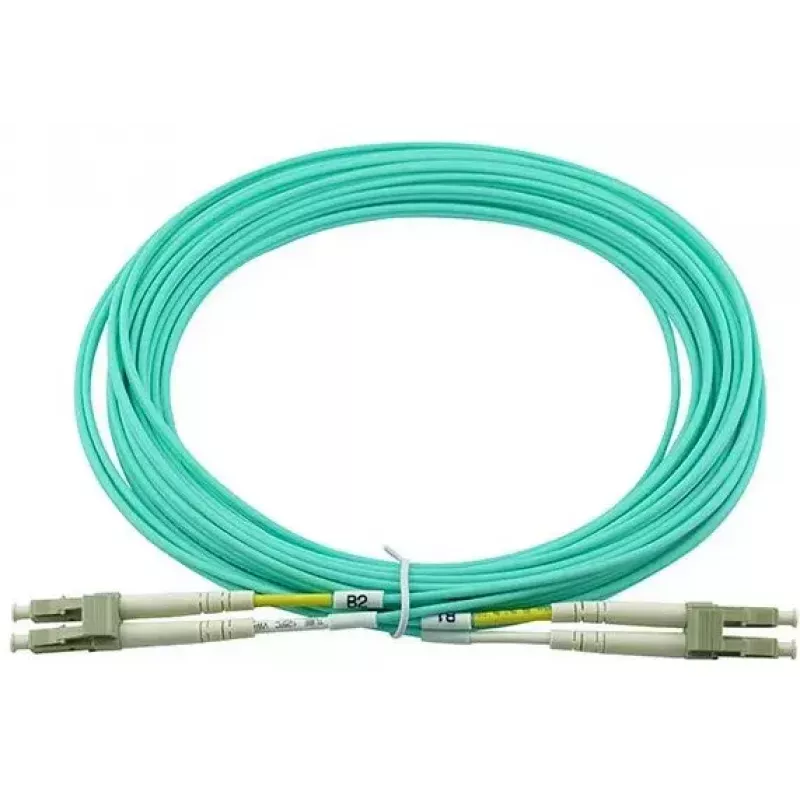 BlueOptics 050502T512000002M LC-LC multimódový OM3 duplexný optický patch kábel, LC-UPC, 2 m, béžový