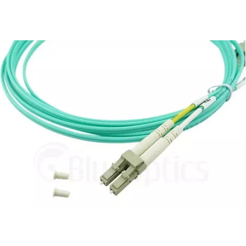 BlueOptics 050502T512000002M LC-LC multimódový OM3 duplexný optický patch kábel, LC-UPC, 2 m, béžový