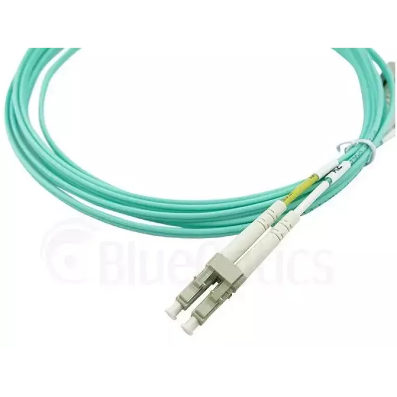 BlueOptics LC-SC multimódový OM3 duplexný optický patch kábel, LC-UPC/SC-UPC, 5 m, béžový (kompatibilný s Corning 055702K512000005M)