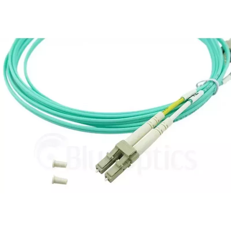 BlueOptics LC-SC multimódový OM3 duplexný optický patch kábel, LC-UPC/SC-UPC, 5 m, béžový (kompatibilný s Corning 055702K512000005M)