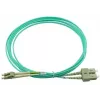 BlueOptics LC-SC multimódový OM3 duplexný optický patch kábel, LC-UPC/SC-UPC, 10 m, béžový (kompatibilný s Corning 055702K512000010M)