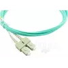BlueOptics LC-SC multimódový OM3 duplexný optický patch kábel, LC-UPC/SC-UPC, 10 m, béžový (kompatibilný s Corning 055702K512000010M)