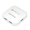 Techly USB 3.0 Super Speed hub 4 porty biely IUSB3-HUB4-WH, USB 3.2 Gen 1 (3.1 Gen 1) Type-A, 5000 Mbit/s, biely, 0,8 m, CE, RoHS, USB 2.0 USB 1.1