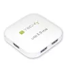 Techly USB 3.0 Super Speed hub 4 porty biely IUSB3-HUB4-WH, USB 3.2 Gen 1 (3.1 Gen 1) Type-A, 5000 Mbit/s, biely, 0,8 m, CE, RoHS, USB 2.0 USB 1.1