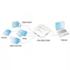 Techly USB 3.0 Super Speed hub 4 porty biely IUSB3-HUB4-WH, USB 3.2 Gen 1 (3.1 Gen 1) Type-A, 5000 Mbit/s, biely, 0,8 m, CE, RoHS, USB 2.0 USB 1.1