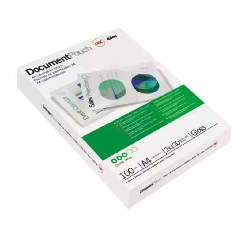 GBC laminovacia fólia A4 80 mikrónov, lesklá, transparentná, A4, 0,08 mm, 100 kusov