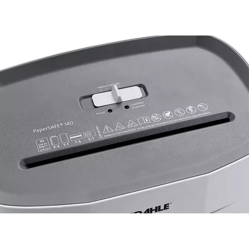 Skartovačka Dahle PS 140 krížový rez 65 dB čierna sivá