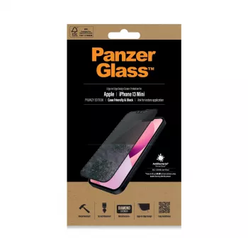 PanzerGlass Privacy Screen Protector Apple iPhone 13 Mini Edge-to-Edge odolný proti poškriabaniu a nárazom
