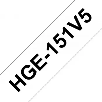 Popisovacia páska Brother HGE-151V5 — čierna, kompatibilná s PT-9500PC / PT-9700PC / PT-9800PCN / RL-700S