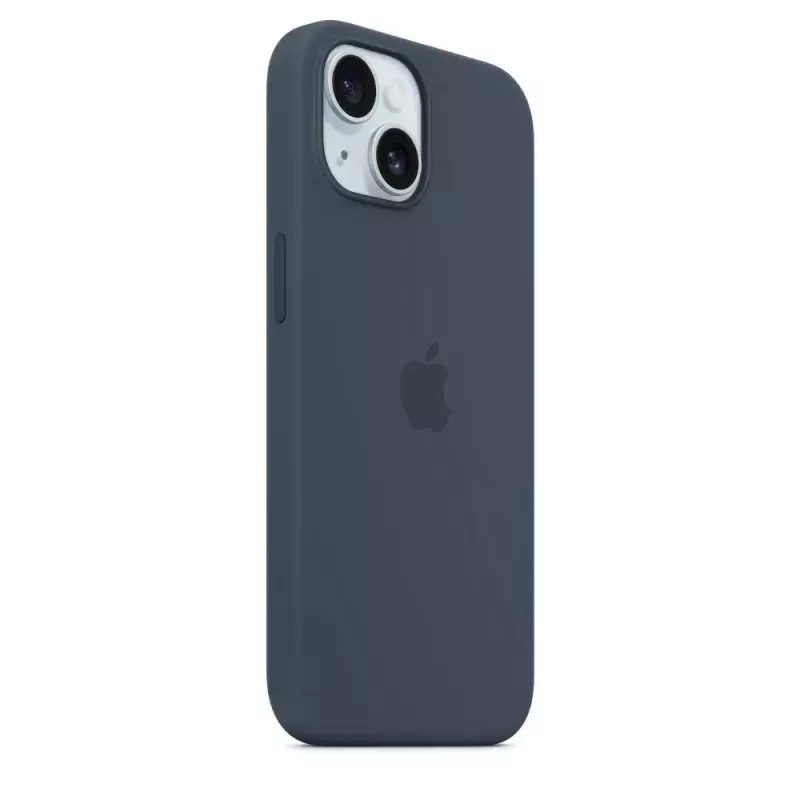 Silikónové puzdro Apple iPhone 15 MagSafe Storm Blue