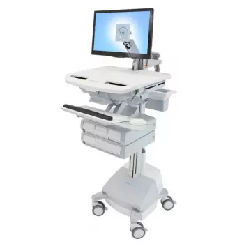 Multimediálny vozík Ergotron StyleView hliníkovo-sivý biely