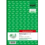Obchodný formulár Sigel SD132 A5 ružový biely žltý 150 listov