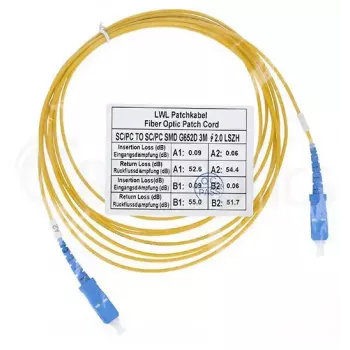 Optický kábel BlueOptics SFP2222BU10MK SC G.657.A1 10 m žltý