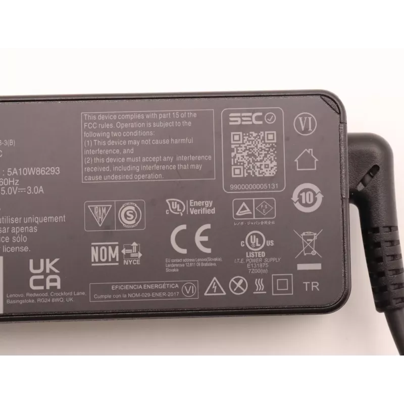 Lenovo 5A10W86293 napájací adaptér/meníč interiérový 45 W čierny
